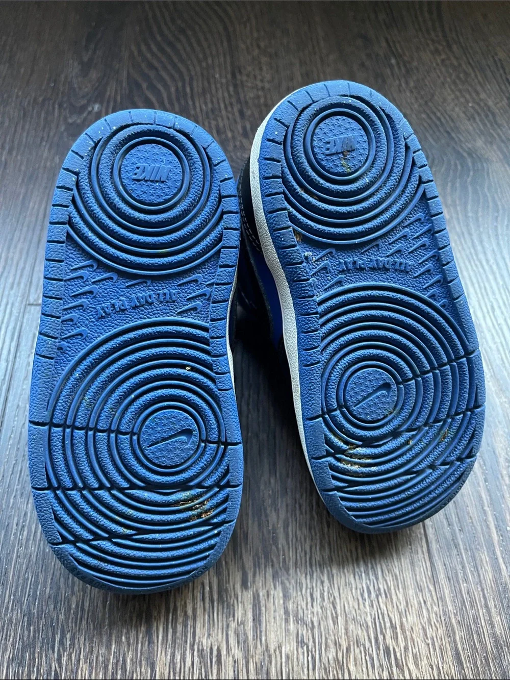 Nike Court Borough Mid 2 Blue and Black Toddler mid-top shoes size toddler 8
